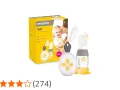 Medela Solo bröstpump med tillhörande förpackning. Enkel, effektiv och lätt att använda för mammor.