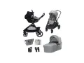 Maxi Cosi Zelia barnvagn med liggdel, babyskydd och tillbehör. En komplett rese- och sovsystem för ditt barn.