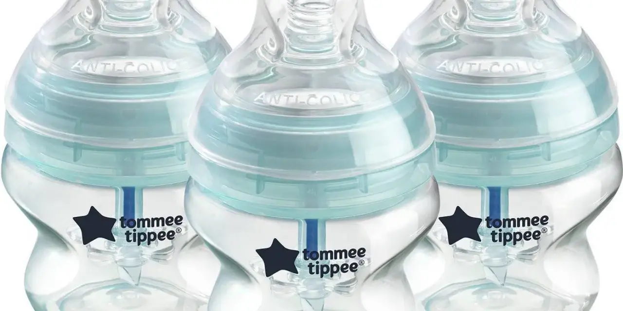 Tre tommee tippee flaskor med anti-kolikfunktion.