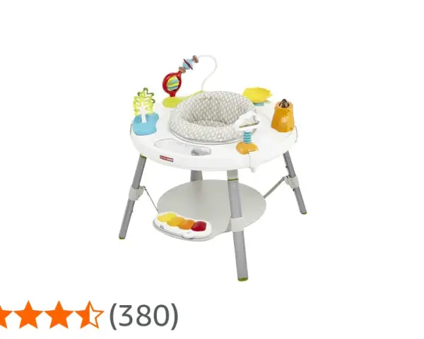 Aktivitetsställning Skip Hop Explore & More med sittdel och leksaker. Perfekt för barnet att utforska och leka.