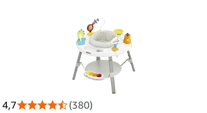 Aktivitetsställning Skip Hop Explore & More med sittdel och leksaker. Perfekt för barnet att utforska och leka.